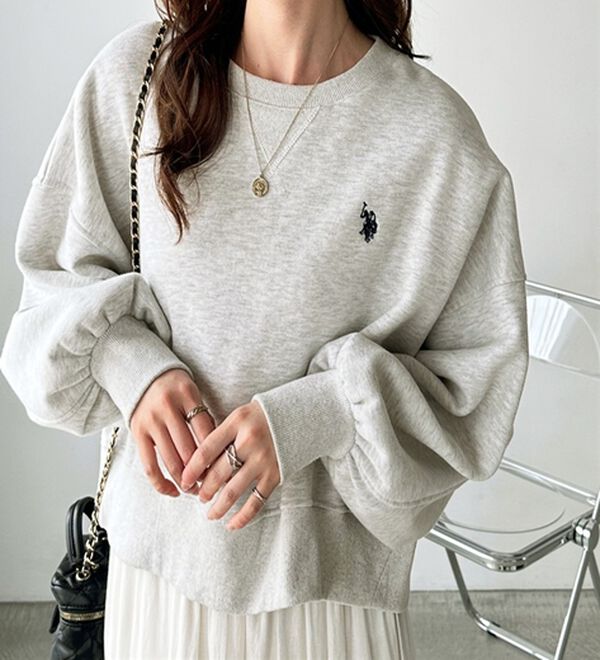 GeeRA（ジーラ）の「【Ｕ．Ｓ．ＰＯＬＯ　ＡＳＳＮ】ショートスウェット（トレーナー・スウェット）」｜詳細画像
