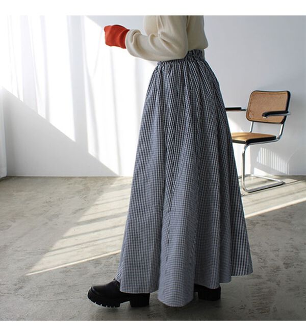 ギンガムチェックフレアスカート - ベルーナ【公式】