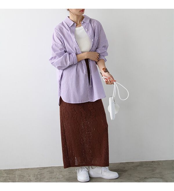 GeeRA（ジーラ）の「アソート柄オーバーサイズシャツ（シャツ）」｜詳細画像