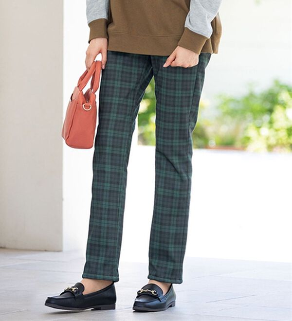 ルフラン（ルフラン）の「＜ＰＥＲＳＯＮ&rsquo;Ｓ　ＣＯＬＬＥＣＴＩＯＮ＞裏ボアパンツ（フルレングスパンツ）」｜ブラックウォッチ