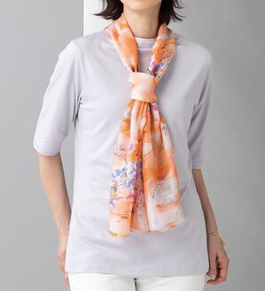「シルク１００％シフォンストール（その他ファッション小物）」｜詳細画像