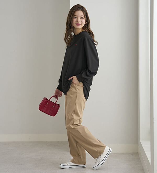 BELLUNA（ベルーナ）の「【ＰＯＬＯ　ＢＣＳ】ミニ裏毛素材デザイントップス（カットソー）」｜詳細画像
