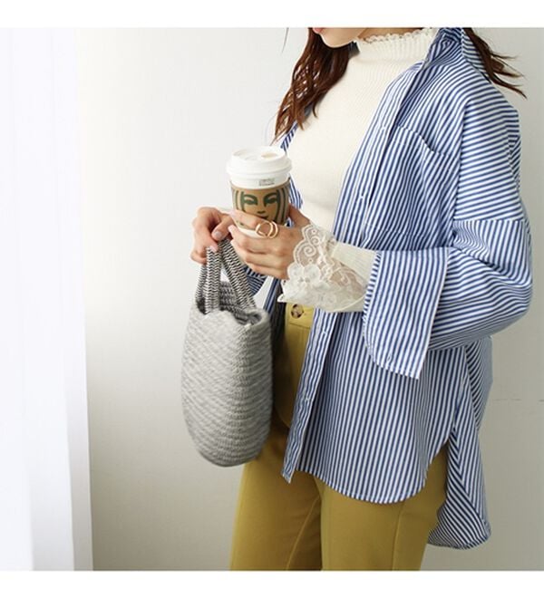 GeeRA（ジーラ）の「大人可愛い！レースが上品なハイネックニット（ニット・セーター）」｜詳細画像