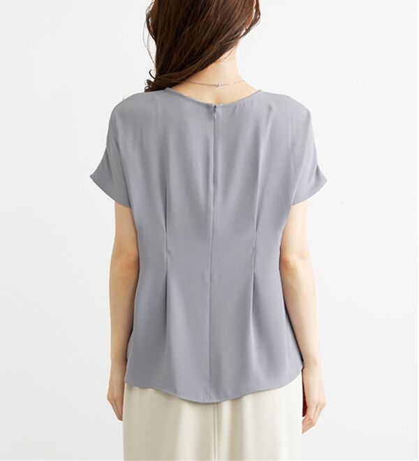 BELLUNA（ベルーナ）の「〈オフィス対応〉タックデザインブラウス（ブラウス）」｜詳細画像