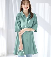 alotta（アロッタ）の「シャツチュニックワンピース（チュニックワンピース）」