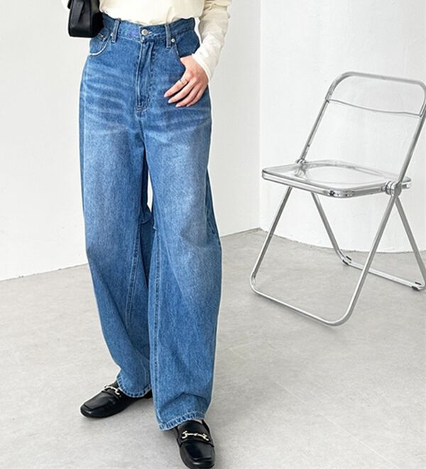 GeeRA（ジーラ）の「美脚魅せカーブデニム（フルレングスパンツ）」｜詳細画像