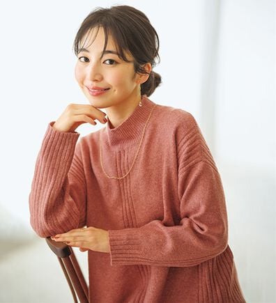 BELLUNA（ベルーナ）の「【快適Ｌａｂ．】洗える＆チクチクしにくい！ウール調ニットプルオーバー（ニット・セーター）」