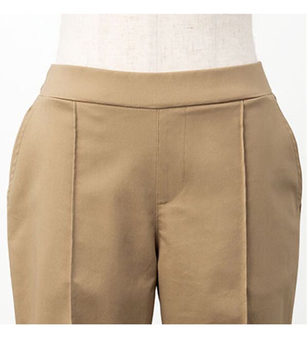 VINNO（ヴィノ）の「＜日本製＞クレンゼ（Ｒ）使用・ピンタックテーパードパンツ（テーパードパンツ）」｜詳細画像