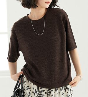 BELLUNA（ベルーナ）の「ジャカード素材プルオーバー（カットソー）」｜詳細画像