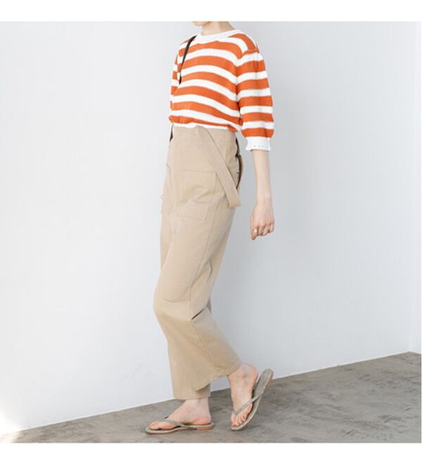 GeeRA（ジーラ）の「透かし編ボーダーサマーニット（ニット・セーター）」｜詳細画像