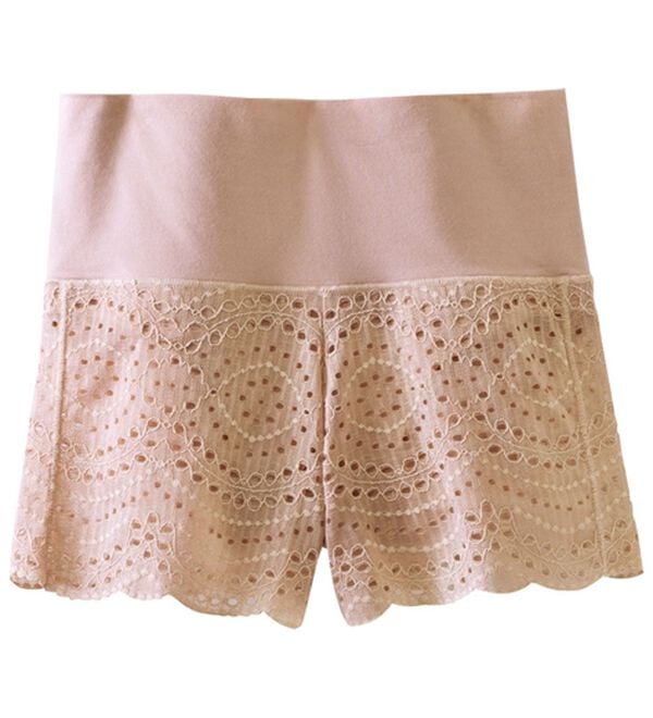 LAVIENNE（ラヴィエンヌ）の「鼠径部（そけいぶ）開放でらくらくショーツ（ショーツ）」｜ピンクレース