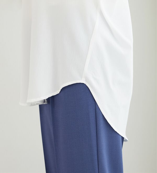 BELLUNA（ベルーナ）の「イージーケア！袖リボンシャツチュニック（チュニック）」｜詳細画像