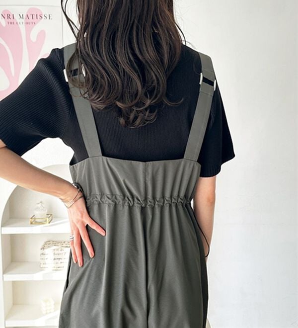 GeeRA（ジーラ）の「フロントジップミリタリーサロペット（オールインワン）」｜詳細画像