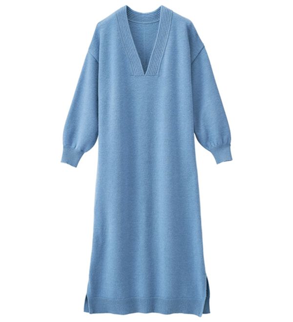 RANAN（ラナン）の「ディープキーネックニットワンピース（ニットワンピース）」｜詳細画像