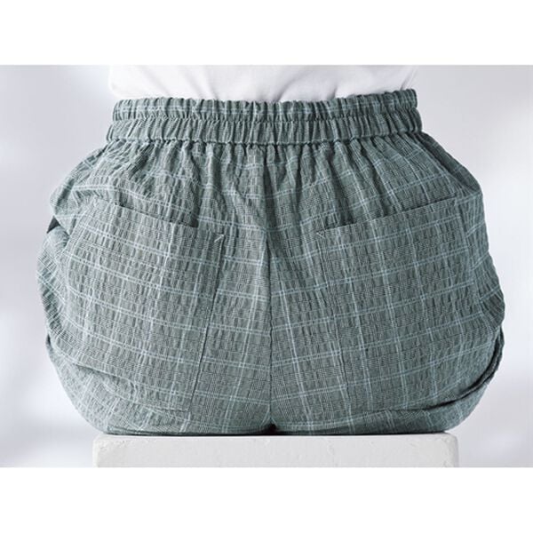 BELLUNA（ベルーナ）の「サッカー素材ゆったりシェフパンツ（ワイドパンツ・ガウチョ）」｜詳細画像