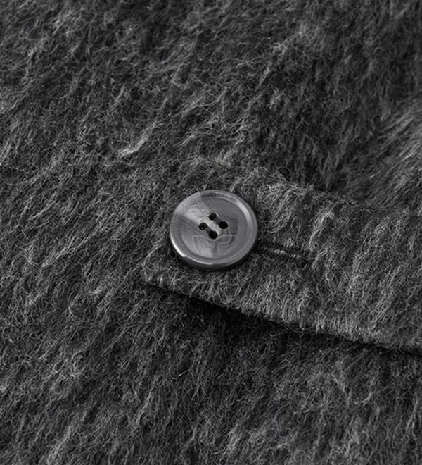 RANAN（ラナン）の「2WAYフレアーステンカラーシャギーコート（ロングコート）」｜詳細画像