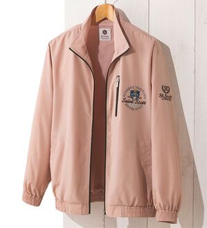 「ブランドデザイン裏メッシュブルゾン（メンズブルゾン）」｜サーモン