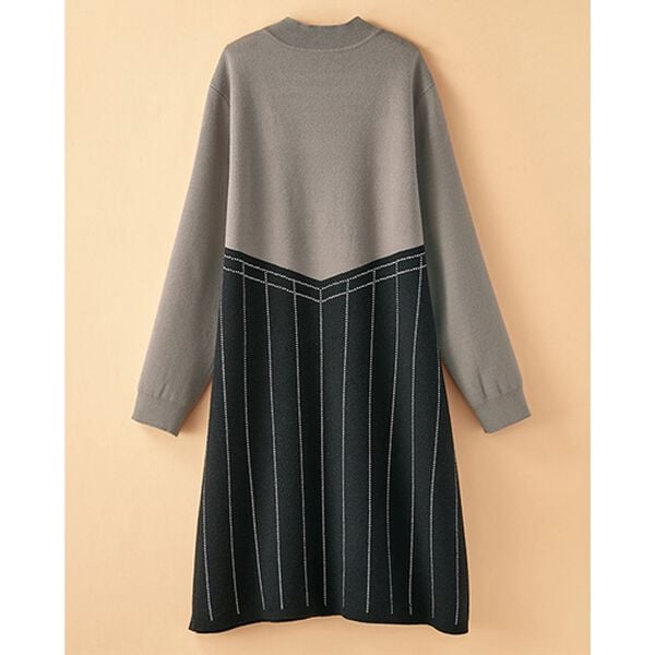 BELLUNA（ベルーナ）の「重ね着風ジャカードニットチュニック（チュニック）」｜詳細画像