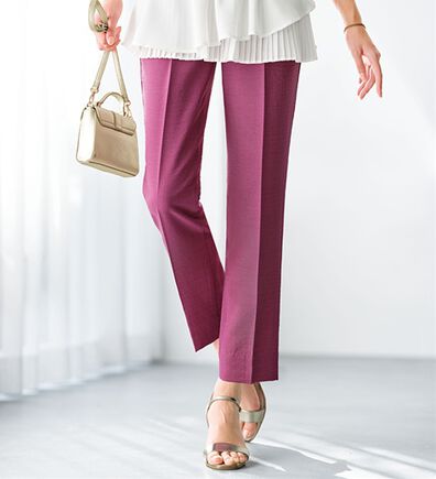 BELLUNA（ベルーナ）の「ヒンヤリ爽快！麻調ビンテージテーパードパンツ（テーパードパンツ）」