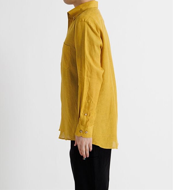 「＜コムルヴァン・オム＞大人のフレンチリネン１００％シャツ（メンズシャツ）」｜詳細画像