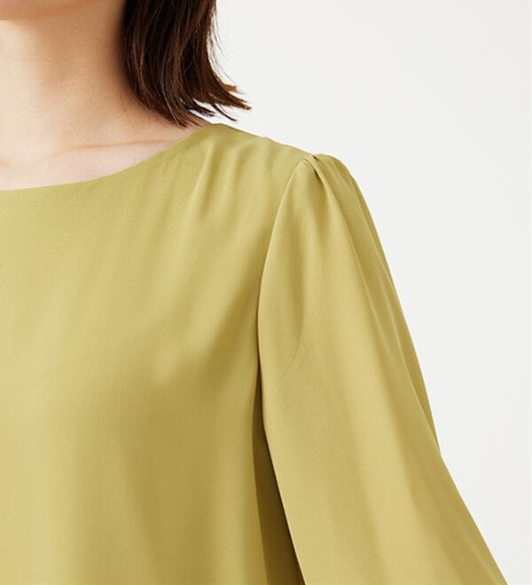 BELLUNA（ベルーナ）の「ジョーゼット素材裾ティアードブラウス（ブラウス）」｜詳細画像