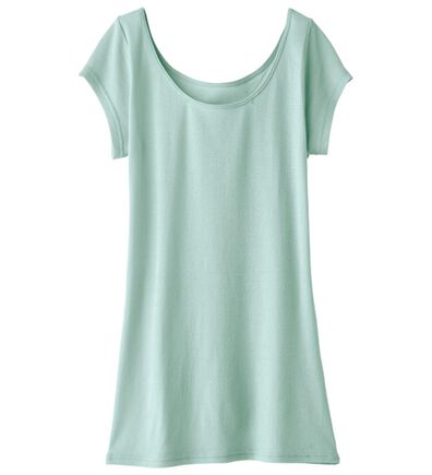 LAVIENNE（ラヴィエンヌ）の「【ムレ嫌いさん必見！】綿１００％涼しいフレンチスリーブインナー＜さらりラボ＞（肌着・インナーウェア）」