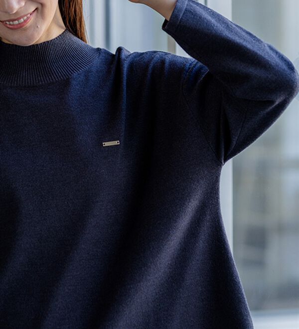 BELLUNA（ベルーナ）の「もちもちニットゆったり快適チュニック（チュニック）」｜詳細画像