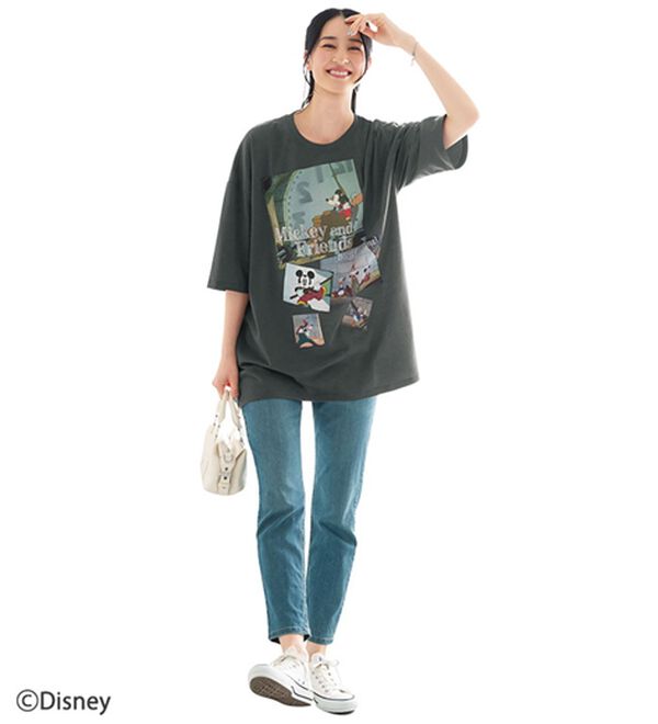 BELLUNA（ベルーナ）の「＜Ｄｉｓｎｅｙ＞ディズニー映画ＰＨＯＴＯ風Ｔシャツ（チュニック）」｜詳細画像