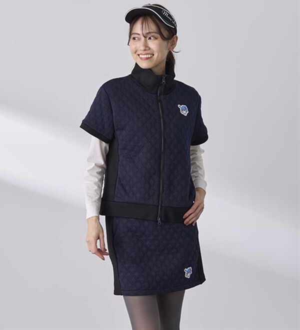 BELLUNA（ベルーナ）の「【タキシードサム】リブ切替キルト風ベスト（ベスト）」｜詳細画像