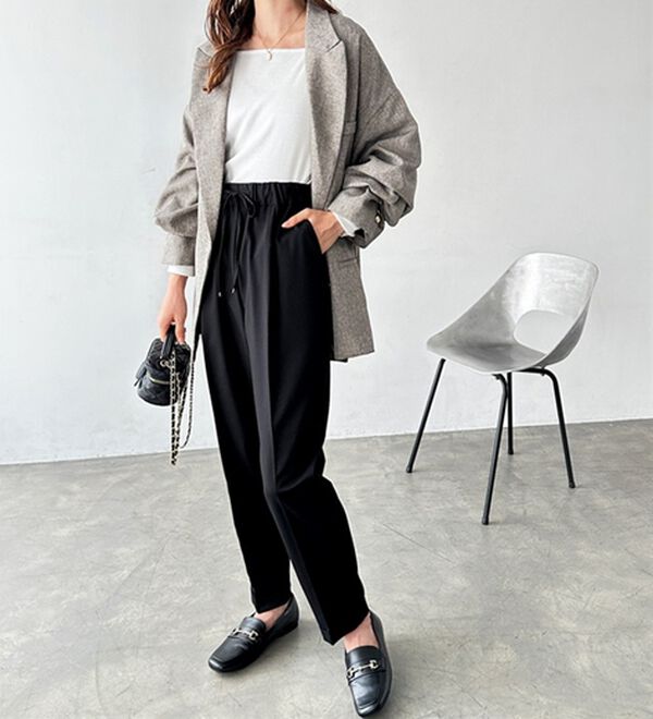 GeeRA（ジーラ）の「美脚とろみタックパンツ（フルレングスパンツ）」｜詳細画像