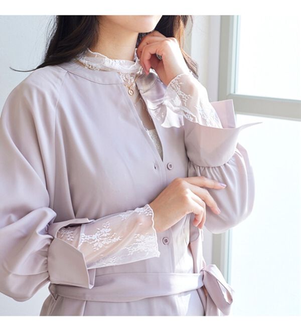 YU'NOW（ユナウ）の「ハイネックレースインナー（肌着・インナーウェア）」｜詳細画像