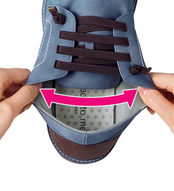 ルフラン（ルフラン）の「はっ水！アウトステッチお洒落甲ゴムシューズ（フラットシューズ）」｜詳細画像