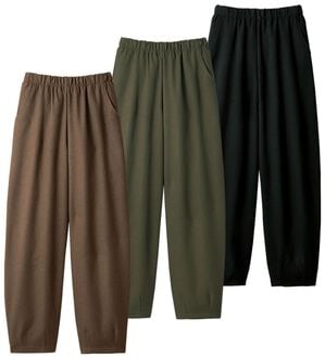 ルフラン（ルフラン）の「【３本組】日本製ふんわり裏起毛ウール調パンツ（その他パンツ）」｜詳細画像