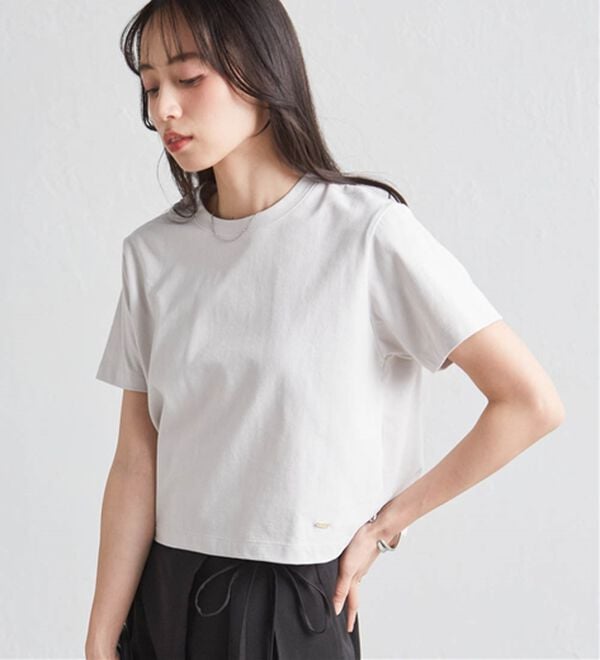 RANAN（ラナン）の「【5つの機能付】ひんやり着回し抜群ベーシックＴシャツ＜選べる着丈＞（Tシャツ）」｜詳細画像