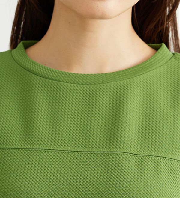 BELLUNA（ベルーナ）の「ポコポコ素材ふんわり袖チュニック（チュニック）」｜詳細画像