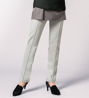 VINNO（ヴィノ）の「美のフィット・カルゼ素材ストレートパンツ　起毛あり　（股下６３ｃｍ・股下６８ｃｍ）（フルレングスパンツ）」｜詳細画像