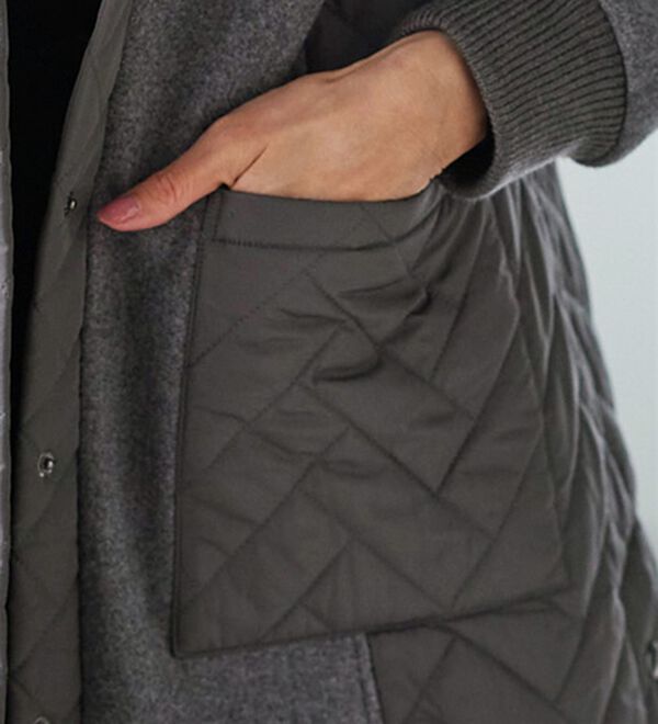BELLUNA（ベルーナ）の「冬のおしゃれを楽しむキルトロングコート（ロングコート）」｜詳細画像