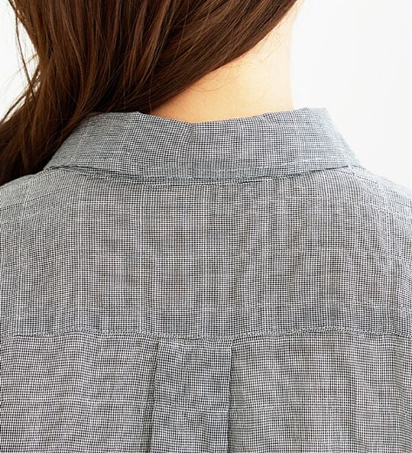 BELLUNA（ベルーナ）の「綿混テンセルぽこぽこシアーシャツチュニック（チュニック）」｜詳細画像
