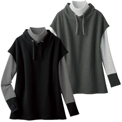 ルフラン（ルフラン）の「【２色組】毎日着たい着心地！軽やかアンサンブル（アンサンブル）」