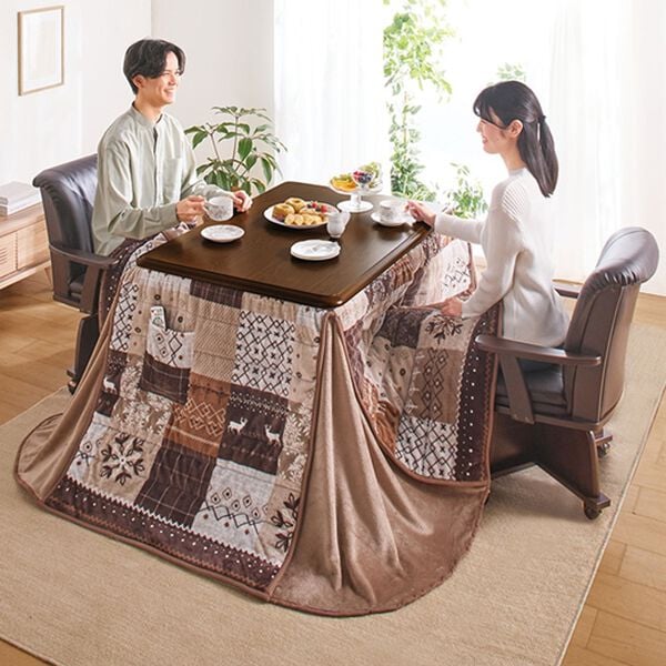 「極あったかダイニングこたつ布団フルセット（こたつ布団）」｜詳細画像