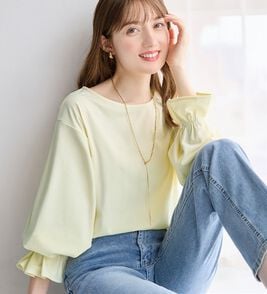 alotta（アロッタ）の「袖タックデザインプルオーバー（カットソー）」