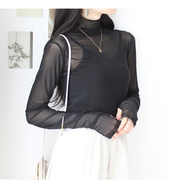 GeeRA（ジーラ）の「指穴開きシアートップス（カットソー）」｜詳細画像