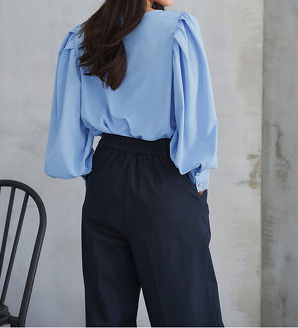 RANAN（ラナン）の「機能付！ギャザーボリューム袖ブラウス（ブラウス）」｜詳細画像