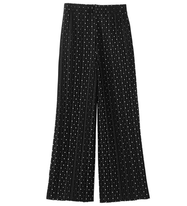 GeeRA（ジーラ）の「セルフカットセミワイドプリーツパンツ（フルレングスパンツ）」｜詳細画像