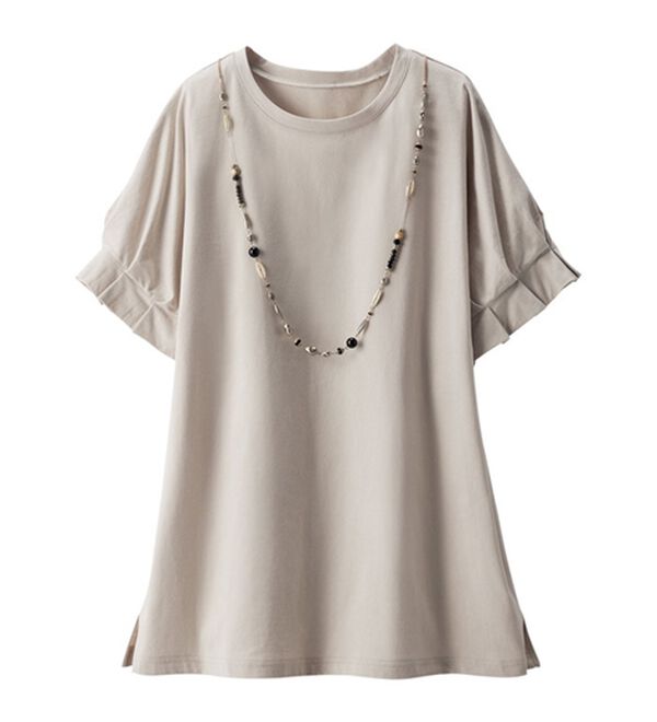 ルフラン（ルフラン）の「二の腕ほっそりひんやりカットソー（カットソー）」｜詳細画像