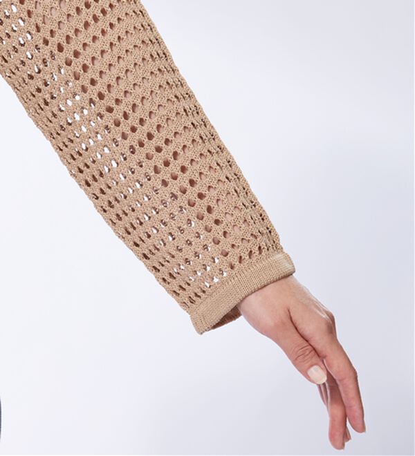 BELLUNA（ベルーナ）の「透かし編ニットカーディガン（ニットカーディガン）」｜詳細画像