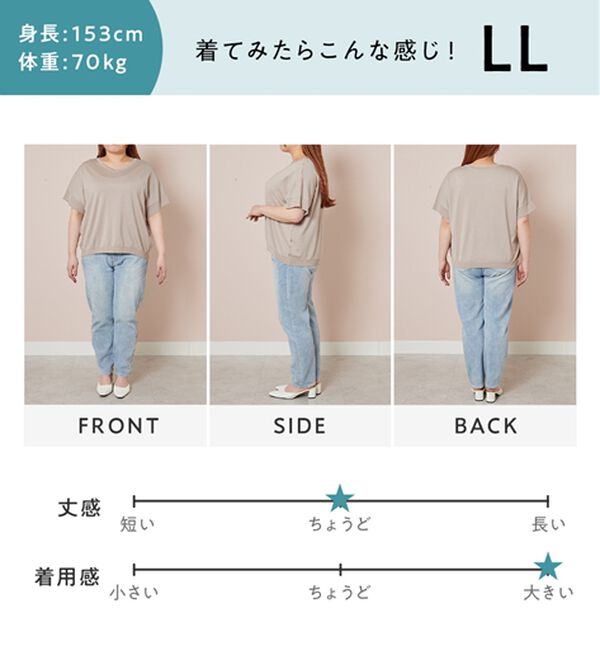 alotta（アロッタ）の「ゆるっと涼やかＶネックプルオーバー（ニット・セーター）」｜詳細画像