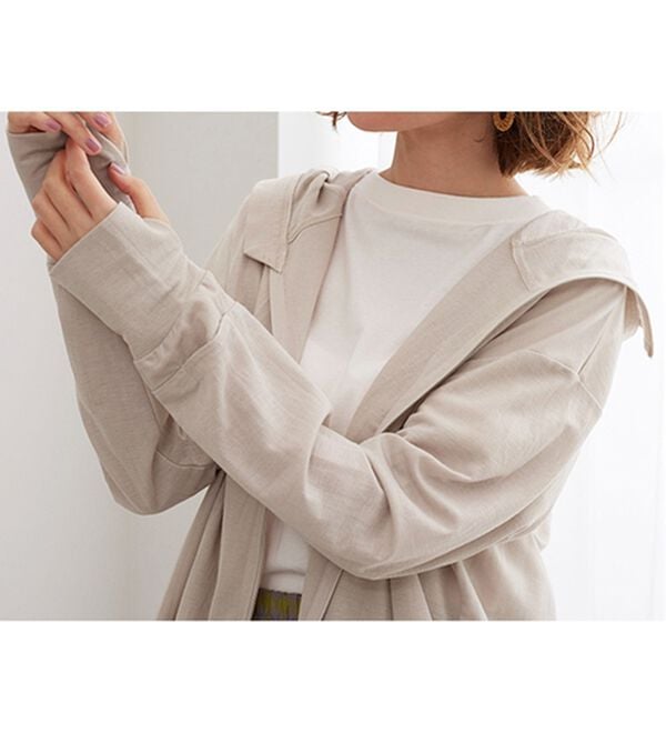 BELLUNA（ベルーナ）の「【接触冷感】絶対に焼けたくない！後プリーツＵＶパーカー（パーカー）」｜詳細画像