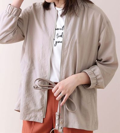 BELLUNA（ベルーナ）の「ビンテージ素材ジッパージャケット（その他ジャケット）」