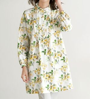 BELLUNA（ベルーナ）の「ｐｌａｎｔｉｃａ　上品ピンタックチュニック（フルレングスパンツ）」｜詳細画像